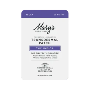 DAB Patch Relax THC Indica Transdermal Patch product packaging