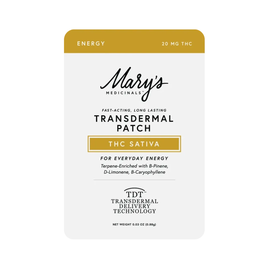 DAB Patch Energy THC Sativa Transdermal Patch product packaging