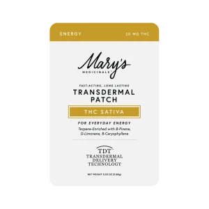 DAB Patch Energy THC Sativa Transdermal Patch product packaging
